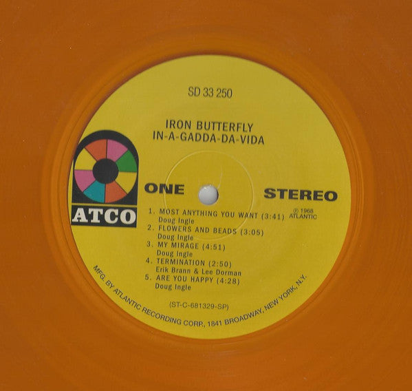 Iron Butterfly : In-A-Gadda-Da-Vida (LP, Album, Ltd, RE, Ora)