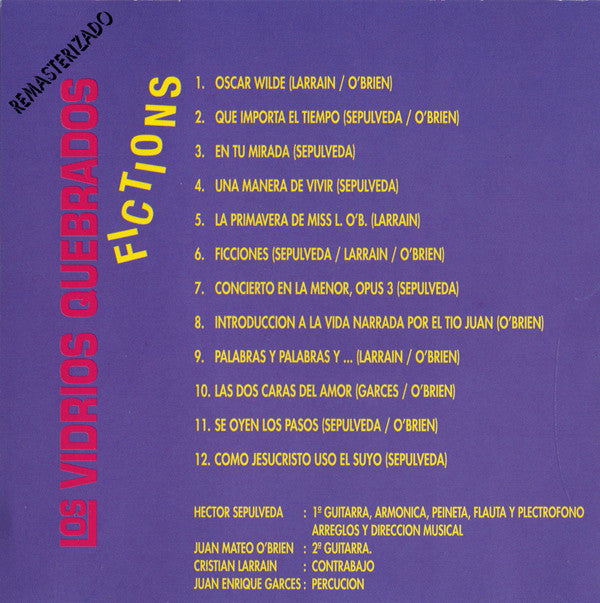 Los Vidrios Quebrados : Fictions (CD, Album, RE, RM)