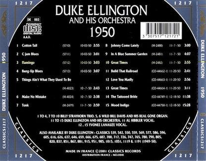 Duke Ellington And His Orchestra : 1950 (CD, Comp)