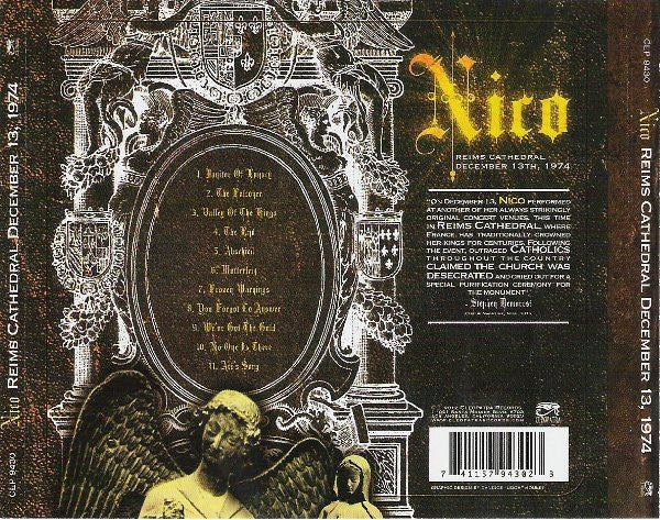 Nico (3) : Reims Cathedral - December 13th, 1974 (CD, Album)