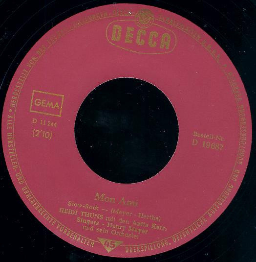 Heidi Thuns : Wann Schenkst Du Mir Rosen (7", Single)