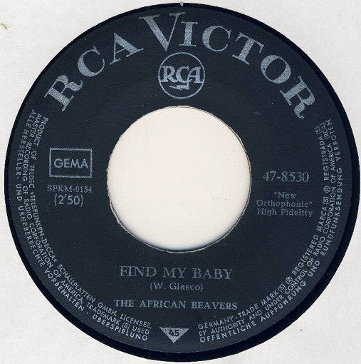 The African Beavers : Find My Baby / Jungle Fever (7", Single)