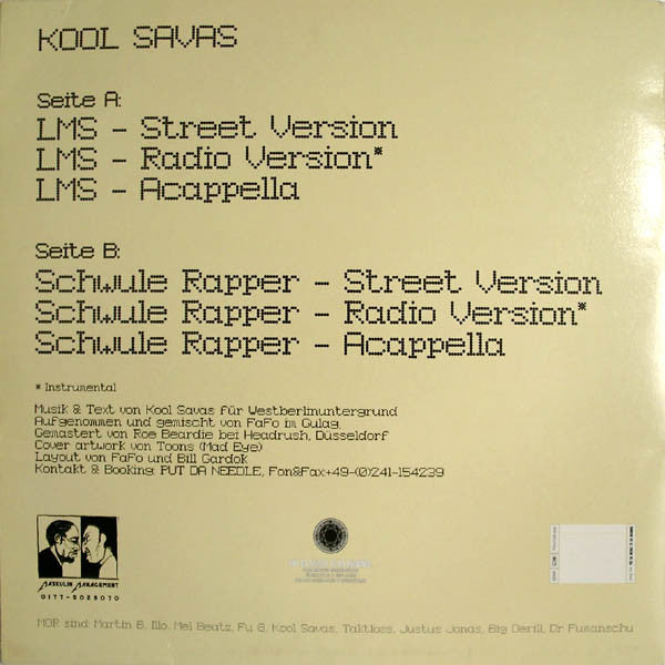Kool Savas : LMS (12")