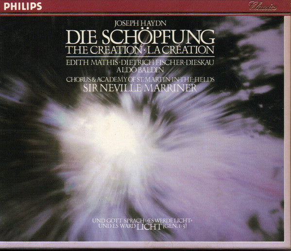 Joseph Haydn, Edith Mathis, Dietrich Fischer-Dieskau, Aldo Baldin, Chorus* & Academy Of St. Martin-In-The-Fields*, Sir Neville Marriner : Die Schöpfung (2xCD)