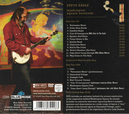 Steve Earle : Washington Square Serenade (CD, Album + DVD-V + Dlx)