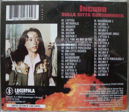 Stelvio Cipriani : Incubo Sulla Città Contaminata (CD, Album, Ltd, RM)