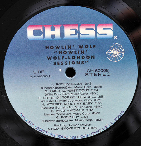 Howlin' Wolf : London Sessions (LP, Album, RE, RM, 180)