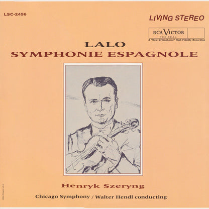 Édouard Lalo, Henryk Szeryng, Chicago Symphony Orchestra, Walter Hendl : Symphonie Espagnole (LP, Num, RE, 180)