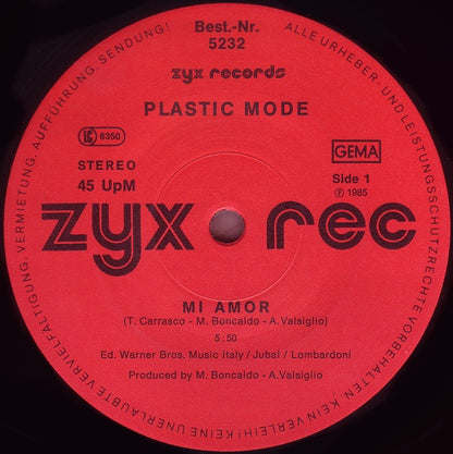 Plastic Mode : Mi Amor (12")