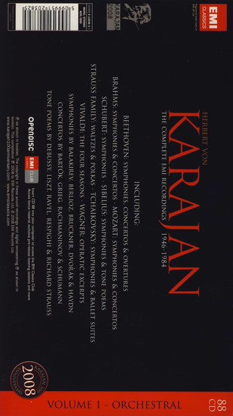 Herbert von Karajan : The Complete EMI Recordings 1946-1984: Volume 1 - Orchestral (88xCD, Mono + Box, Comp)