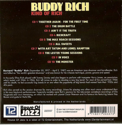 Buddy Rich : Kind Of Rich (10xCD, Album + Box, Comp)
