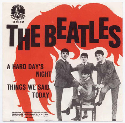 The Beatles : A Hard Day's Night (7", Single, Mono)