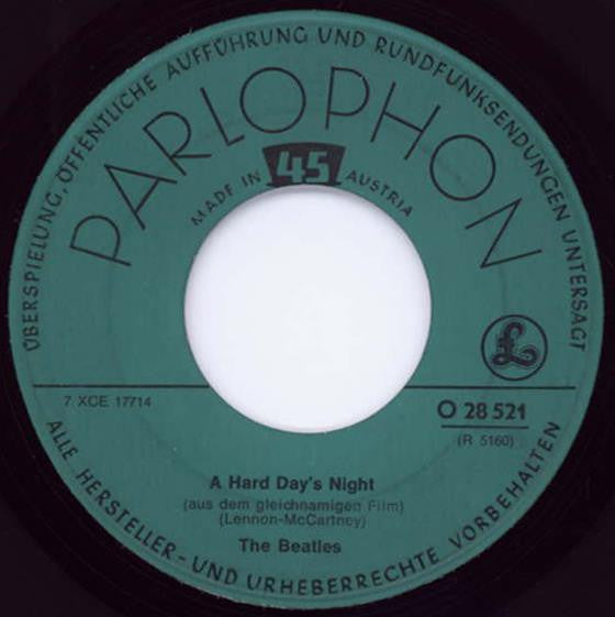 The Beatles : A Hard Day's Night (7", Single, Mono)