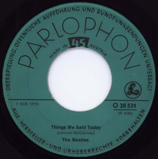 The Beatles : A Hard Day's Night (7", Single, Mono)