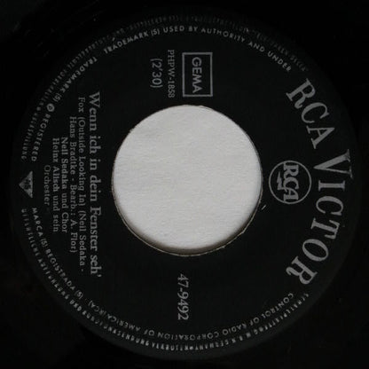 Neil Sedaka : Wenn Ich In Dein Fenster Seh' / Nur Ein Bild Von Dir (7")