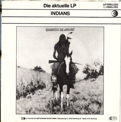 Fabrizio De André : Fiume Sand Creek (7", Single)