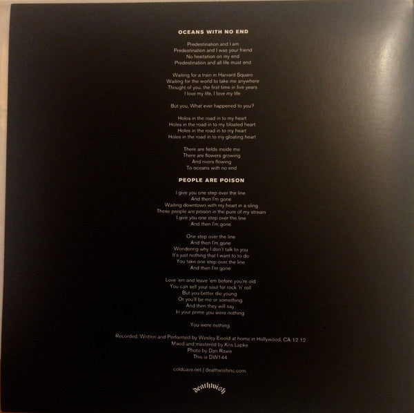 Cold Cave : Oceans With No End (7", EP, Ltd, Cya)