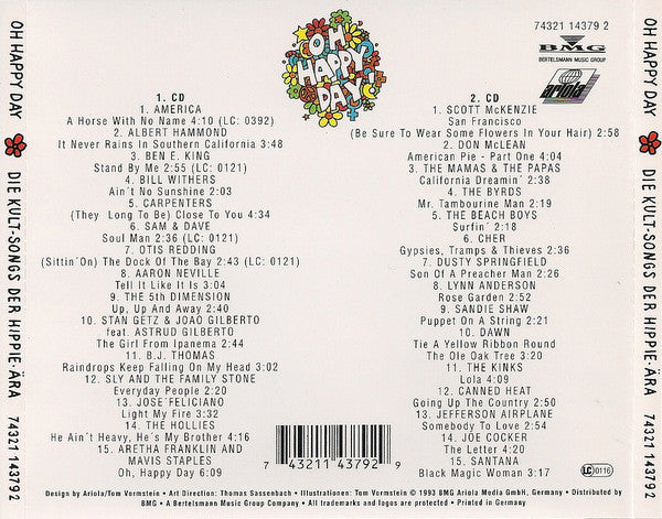 Various : Oh Happy Day - Die Kult-Songs Der Hippie-Ära (2xCD, Comp)