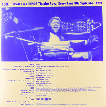 Robert Wyatt & Friends of Robert Wyatt : Theatre Royal Drury Lane 8th September 1974 (2xLP, Ltd, RE + CD, Album)