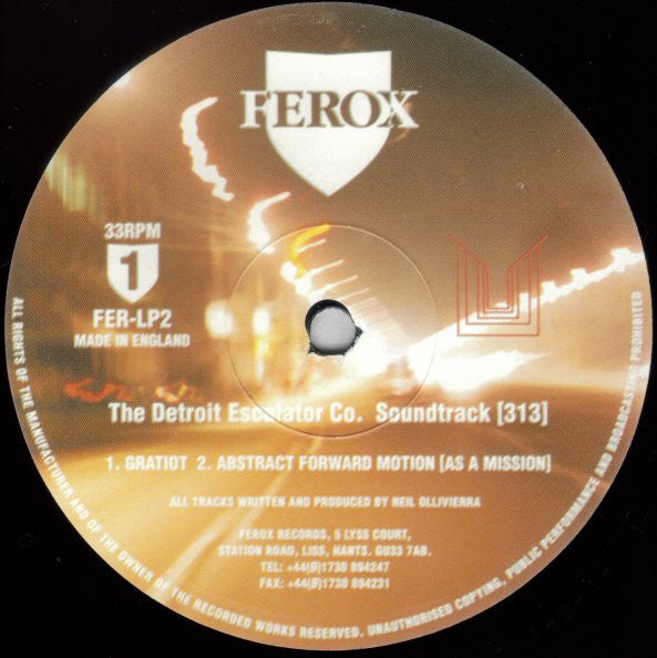 The Detroit Escalator Co.* : Soundtrack [313] (2xLP, Album, Ltd)