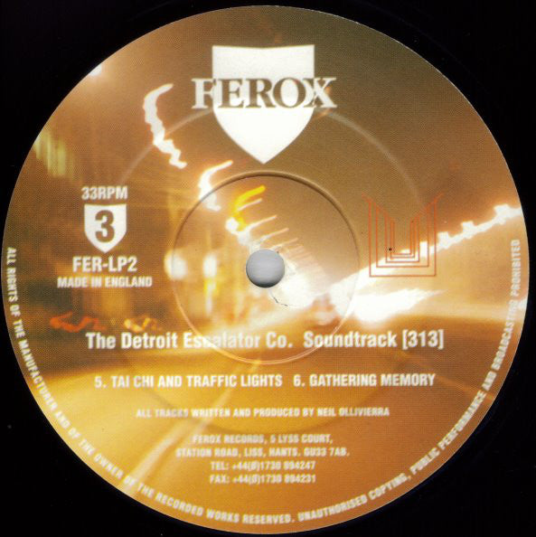 The Detroit Escalator Co.* : Soundtrack [313] (2xLP, Album, Ltd)