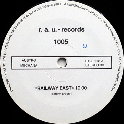 The Reform Art Unit : Reform Art Unit (LP)