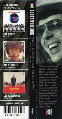 Bobby Whitlock : Where There's A Will There's A Way (The ABC-Dunhill Recordings) (CD, Comp, RM)
