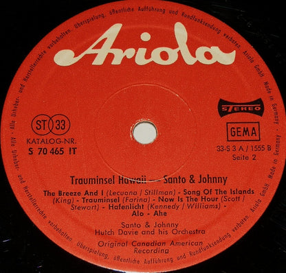 Santo & Johnny : Trauminsel Hawaii (LP, Album)