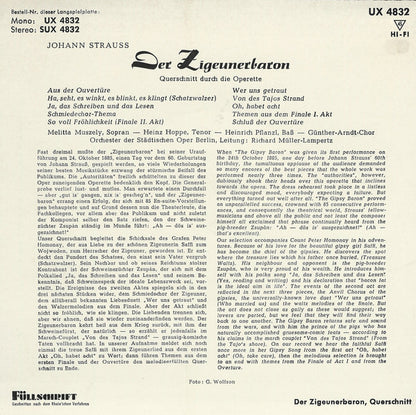 Melitta Muszely, Heinz Hoppe, Heinrich Pflanzl : Der Zigeunerbaron (7", Mono)