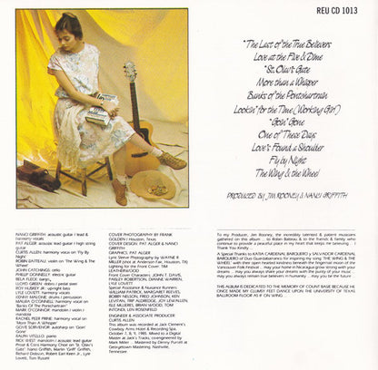 Nanci Griffith : The Last Of The True Believers (CD, Album, RE)