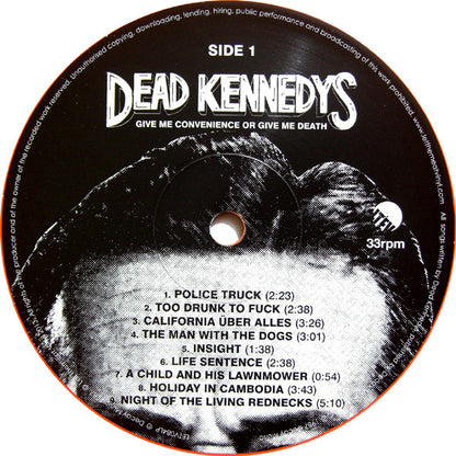 Dead Kennedys : Give Me Convenience Or Give Me Death (LP, Comp, Ltd, RE, Ora)