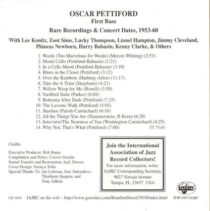 Oscar Pettiford : First Bass (CD, Comp)
