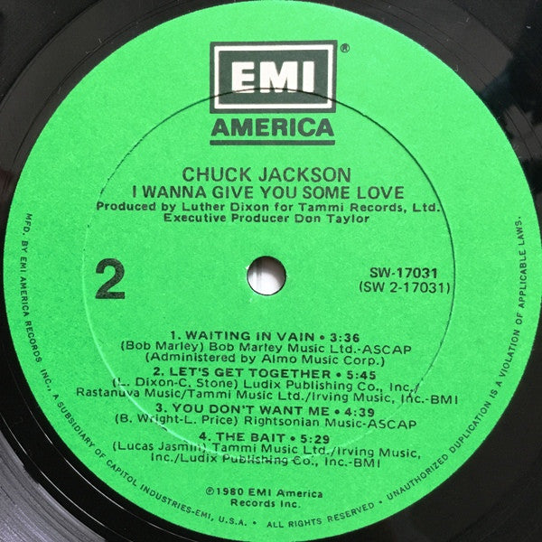 Chuck Jackson : I Wanna Give You Some Love (LP, Album)