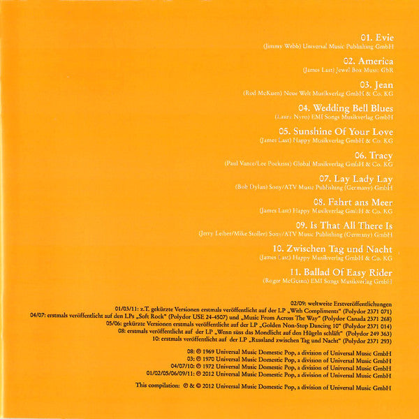 James Last : The America Album (CD, Album)