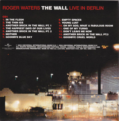 Roger Waters : The Wall: Live In Berlin (2xCD, Album + DVD-V, PAL)