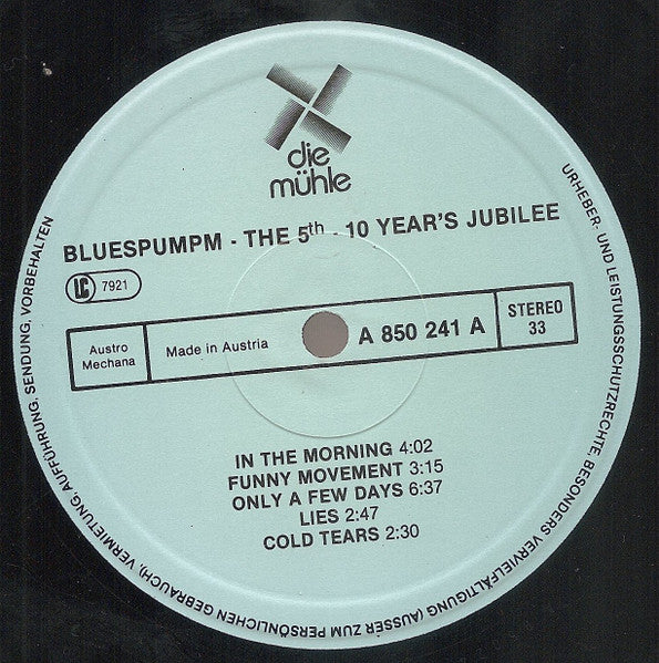 Bluespumpm : The 5th - 10 Year's Jubilee (LP, Album)