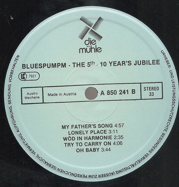 Bluespumpm : The 5th - 10 Year's Jubilee (LP, Album)
