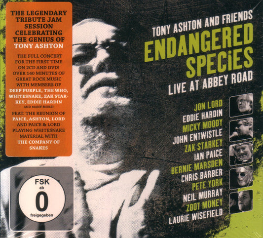 Tony Ashton And Friends : Endangered Species - Live At Abbey Road (2xCD, Album, Dig + DVD)