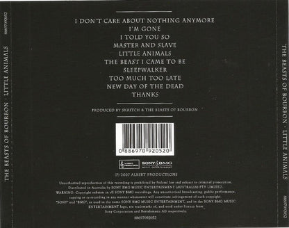 The Beasts Of Bourbon : Little Animals (CD, Album)
