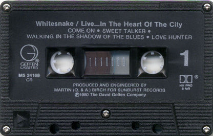 Whitesnake : Live... In The Heart Of The City (Cass, Album, RE, Dol)