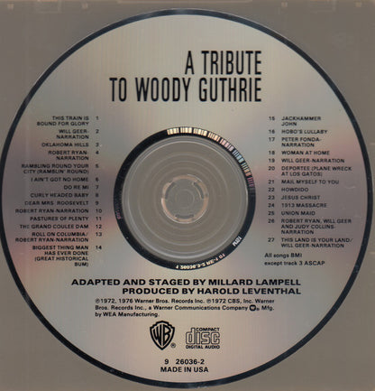 Various : A Tribute To Woody Guthrie (CD, Album, Comp)