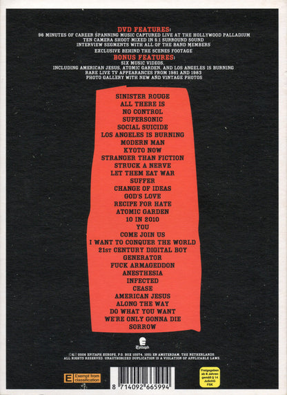 Bad Religion : Live At The Palladium (DVD-V, Dig)