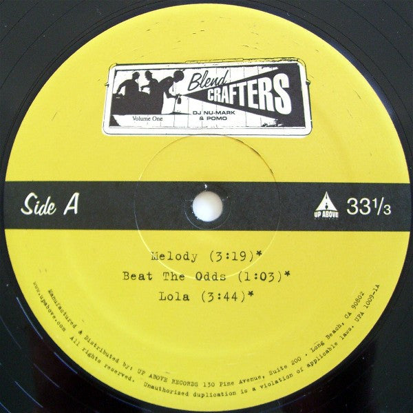 Blendcrafters : Blend Crafters Volume One (2xLP, Album)