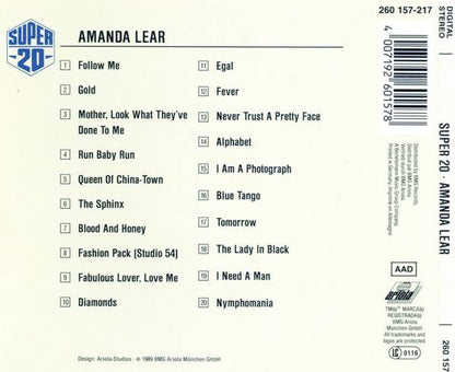 Amanda Lear : Super 20 (CD, Comp)