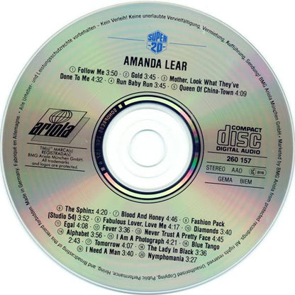 Amanda Lear : Super 20 (CD, Comp)