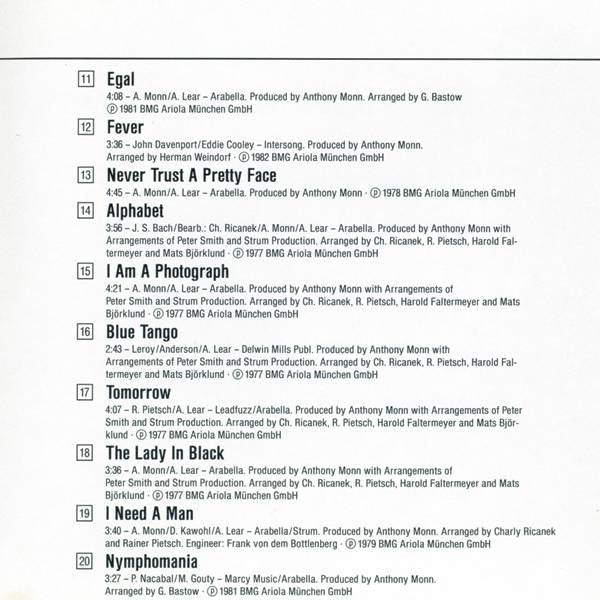 Amanda Lear : Super 20 (CD, Comp)