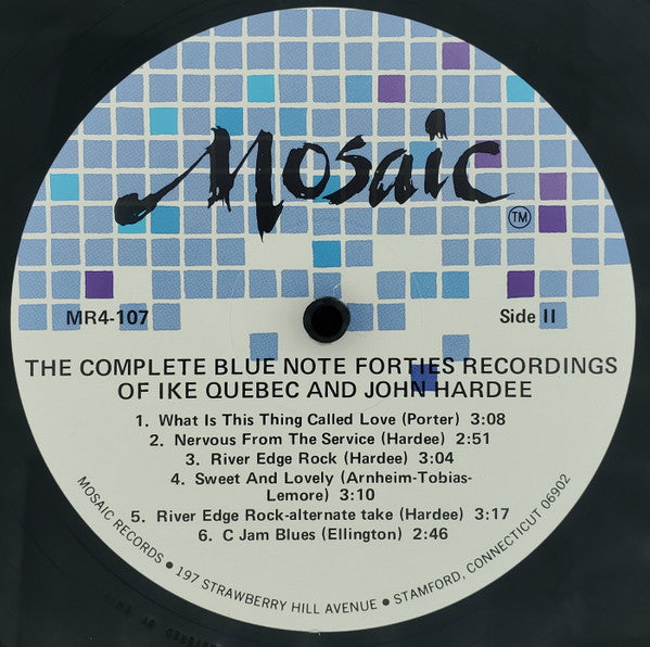 Ike Quebec And John Hardee : The Complete Blue Note Forties Recordings Of Ike Quebec And John Hardee (4xLP, Comp + Box, Mono, Ltd, Num)