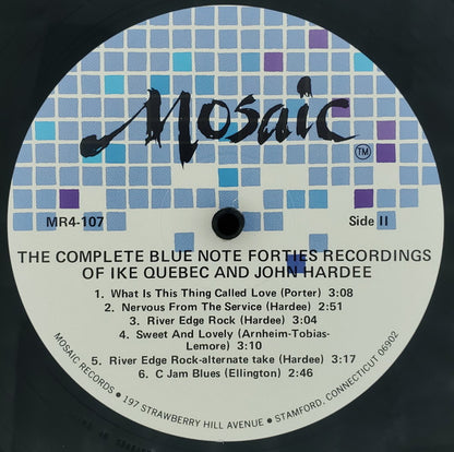 Ike Quebec And John Hardee : The Complete Blue Note Forties Recordings Of Ike Quebec And John Hardee (4xLP, Comp + Box, Mono, Ltd, Num)