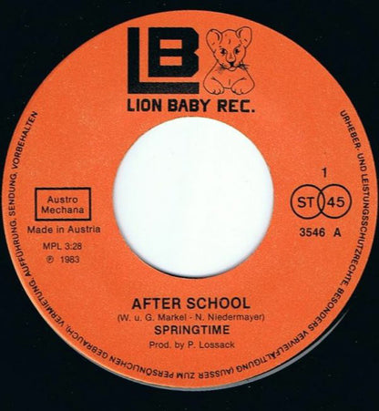 Springtime (3) : After School (7", Single)