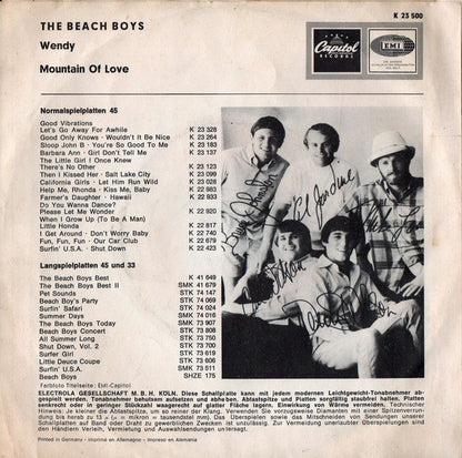 The Beach Boys : Wendy (7", Single)
